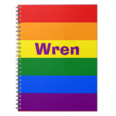 Name oder Monogramm des Rainbow Prilag Notizblock (Vorderseite)