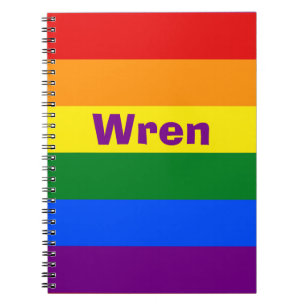 Name oder Monogramm des Rainbow Prilag Notizblock