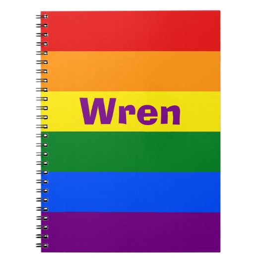 Name oder Monogramm des Rainbow Prilag Notizblock (Vorderseite)