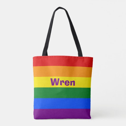 Name oder Monogramm des Rainbow Prilag Tasche (Rückseite)