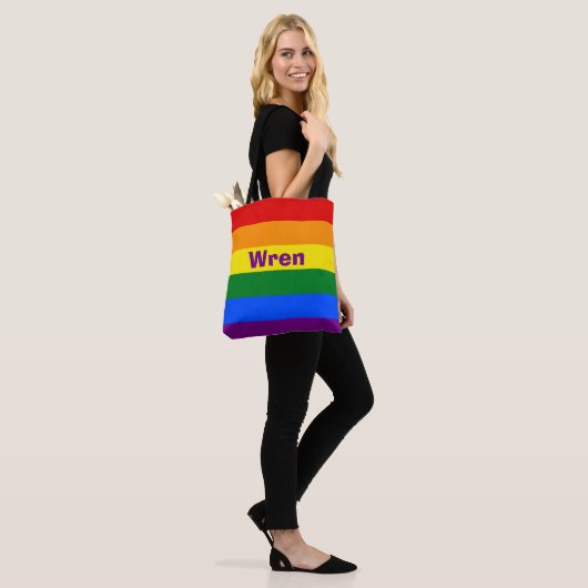 Name oder Monogramm des Rainbow Prilag Tasche (Am Model)