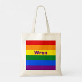 Name oder Monogramm des Rainbow Prilag Tragetasche (Rückseite)