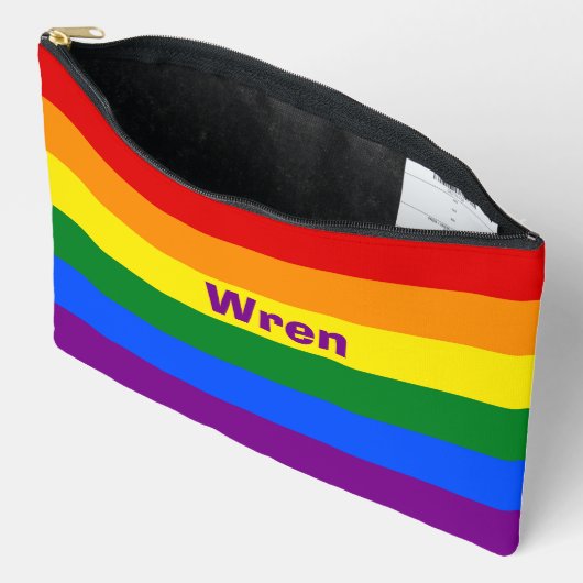 Name oder Monogramm des Rainbow Prilag Zubehörtasche (Offen)