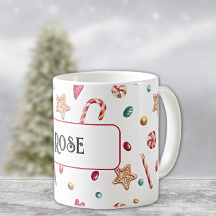 Name oder Monogramm, Süßigkeiten & Kekse 11oz Kaff Kaffeetasse