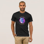 Name oder Nachricht, Wolfskunst, Kreis T-Shirt (Vorne ganz)