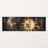Name oder Name des Black Gold Sun Moon Yogamatte (Vorderseite (Horizontal))