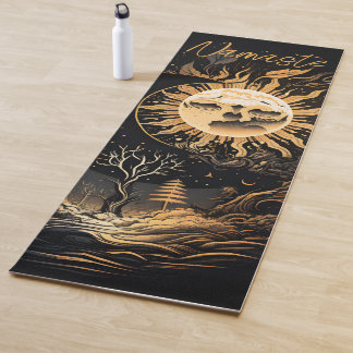 Name oder Name des Black Gold Sun Moon Yogamatte
