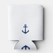 Name oder Name des Bootes des Anchefs Blau und Wei Dosenkühler (Rückseite)