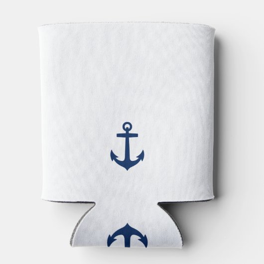 Name oder Name des Bootes des Anchefs Blau und Wei Dosenkühler (Rückseite)