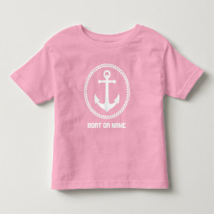 Name oder Name des Schiffs Name des Schiffs Anker Kleinkind T-shirt