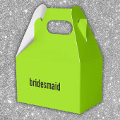 Name oder ROLE Green Girl Summer Bridesmaid Vorsch Geschenkschachtel