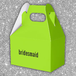 Name oder ROLE Green Girl Summer Bridesmaid Vorsch Geschenkschachtel