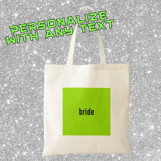 Name oder ROLE Green Girl Summer Bridesmaid Vorsch Tragetasche