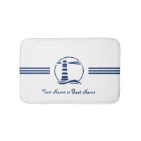 Name oder Schiff Nautical Classic Lighthouse Navy