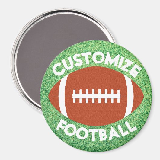 Name oder Text-Coach oder Spieler eines benutzerde Magnet (Vorderseite/Rückseite)