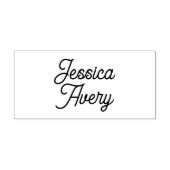 Name oder Text | Elegante Vintage moderne Schrift Gummistempel (Prägung)