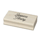 Name oder Text | Elegante Vintage moderne Schrift Gummistempel (Stempel)