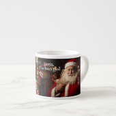 Name oder Text für den kleinen Cup des Weihnachtsm Espressotasse (Vorderseite Rechts)