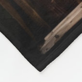 Name oder Text hinzufügen - Drache auf der Holztür Fleecedecke (Ecke)