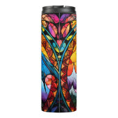 Name oder Text hinzufügen: Gestalteter Glasdrache Thermosbecher (Rückseite)