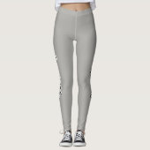 Name oder Text hinzufügen Leggings (Vorderseite)