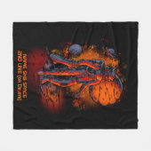 Name oder Text hinzufügen - Lion Astronaut SK8 Spa Fleecedecke (Vorderseite (Horizontal))