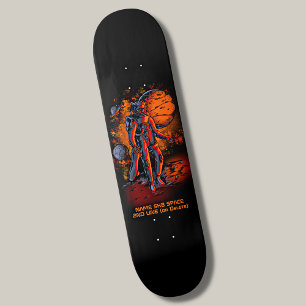 Name oder Text hinzufügen - Lion Astronaut SK8 Spa Skateboard