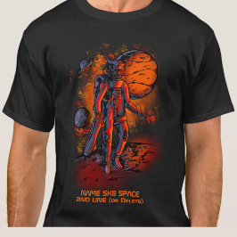 Name oder Text hinzufügen - Lion Astronaut SK8 Spa T-Shirt