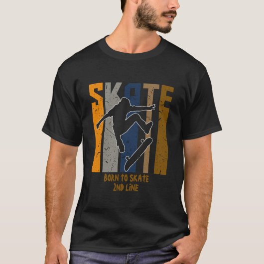Name oder Text hinzufügen - SKATE-Skateboarder T-Shirt (Vorderseite)