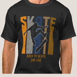 Name oder Text hinzufügen - SKATE-Skateboarder T-Shirt
