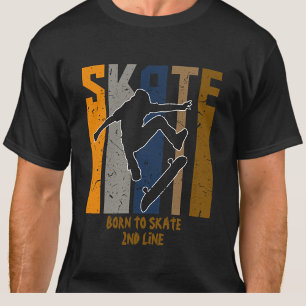 Name oder Text hinzufügen - SKATE-Skateboarder T-Shirt