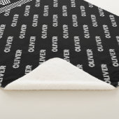 Name oder Text hinzufügen, Typografie schwarz und  Sherpadecke (3/4)