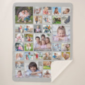 Name oder Titel Grau der Fotocollage Sherpadecke (Vorderseite)