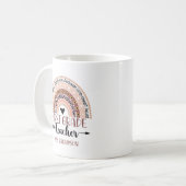 Name of 1st grade teacher, Cute Rainbow Kaffeetasse (Vorderseite Links)