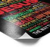 Name of jesus king savior counsellor fotodruck (Ecke)