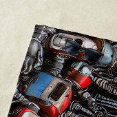 Name Old Robot Junkyard Rusty Grunge hinzufügen Strandtuch (Beispiel)