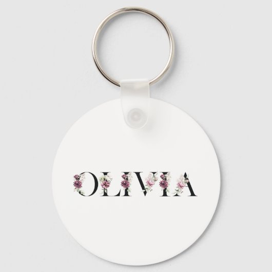 Name Olivia Schlüsselanhänger (Vorderseite)