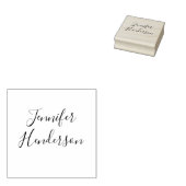 Name Only Signature Elegant Script Calligraphy Gummistempel (Stempel)