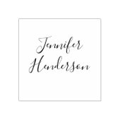 Name Only Signature Elegant Script Calligraphy Gummistempel (Prägung)