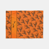 Name orange Chesapeake Bay Retrieve Hunde Fleecedecke (Vorderseite (Horizontal))