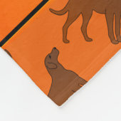 Name orange Chesapeake Bay Retrieve Hunde Fleecedecke (Ecke)