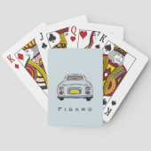 Name Pale Aqua Figaro Spielkarten (Rückseite)