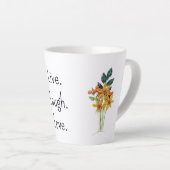 Name, Papierquillte Blume Positive Worte 12 oz Milchtasse (Rechte Ecke)