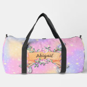 Name Pastel Boho Blume Arrows Pink Stars hinzufüge Duffle Bag (Vorderseite)