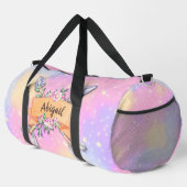 Name Pastel Boho Blume Arrows Pink Stars hinzufüge Duffle Bag (Rechte Ecke)