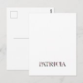 Name Patricia Postkarte (Vorne/Hinten)