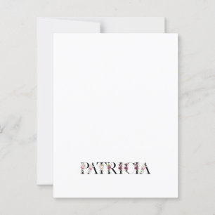 Name Patricia Postkarte
