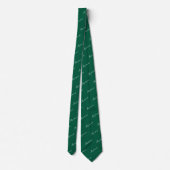 Name Pattern Schwarz-Weiß-Neck-Tie Krawatte (Rückseite)