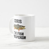 Name Peacock Bass Fish Whispere Fischen Kaffeetasse (Vorderseite Links)