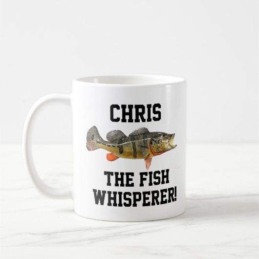 Name Peacock Bass Fish Whispere Fischen Kaffeetasse (Links)